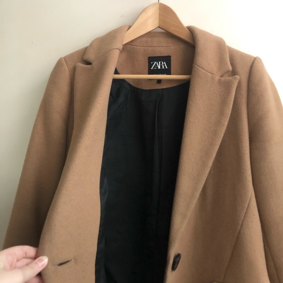 Zara Classic Tan Women's Coat Size XS - Picture 5 of 9